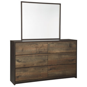 Taumsauk 6 Drawer Dresser with Mirror by Trent Austin Design