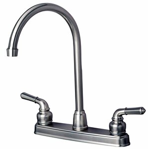 RV Mobile Home Double Handle Kitchen Faucet