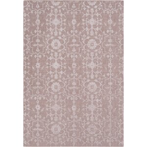 Anwen Hand-Knotted Blush/Rose Area Rug