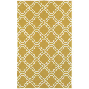 Atrium Trellis Panel Gold & Ivory Indoor/Outdoor Area Rug