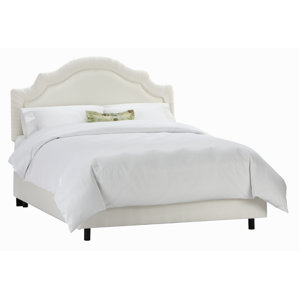 Tufted Arch Upholstered Panel Bed by Skyline Furniture
