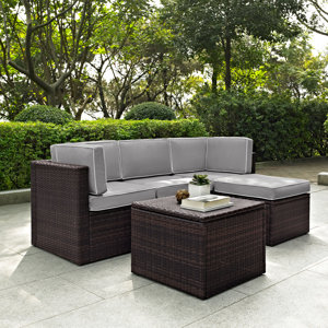 Belton 5 Piece Sectional Set with Cushions