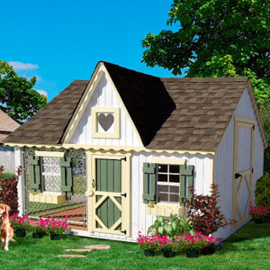 Victorian Cottage Kennel Dog House