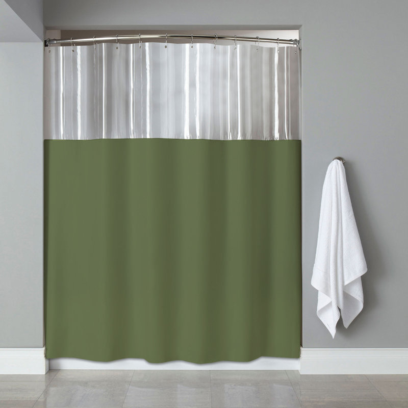 Symple Stuff See Through Bath Vinyl Shower Curtain Reviews Wayfair See Through Bath Vinyl Shower Curtain