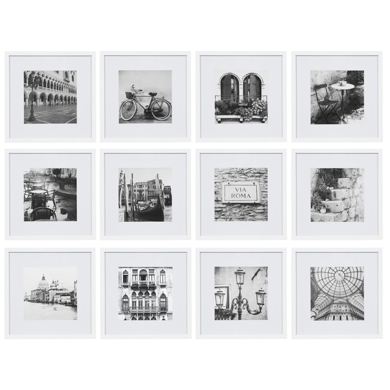Andover Mills Noland 12 Piece Matted Picture Frame Set Reviews Noland 12 Piece Matted Picture Frame Set