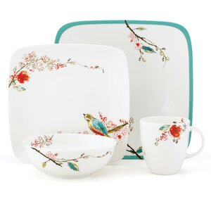 Chirp Square 4 Piece Place Setting, Service for 1
