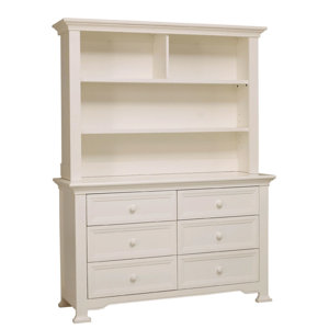 Medford 6 Drawer Double Dresser with Hutch