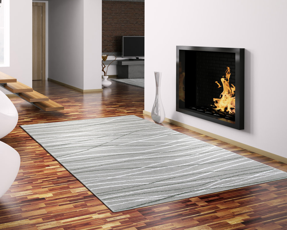 Zipcode Design Penelope Grey/white/black Area Rug & Reviews Wayfair