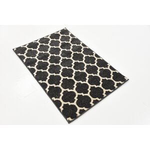 Emjay Black Area Rug