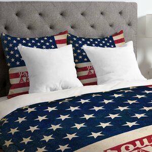 Proud to be an American Flag Lightweight Duvet Cover