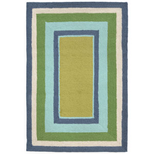 Bockman Seaside Border Indoor/Outdoor Area Rug