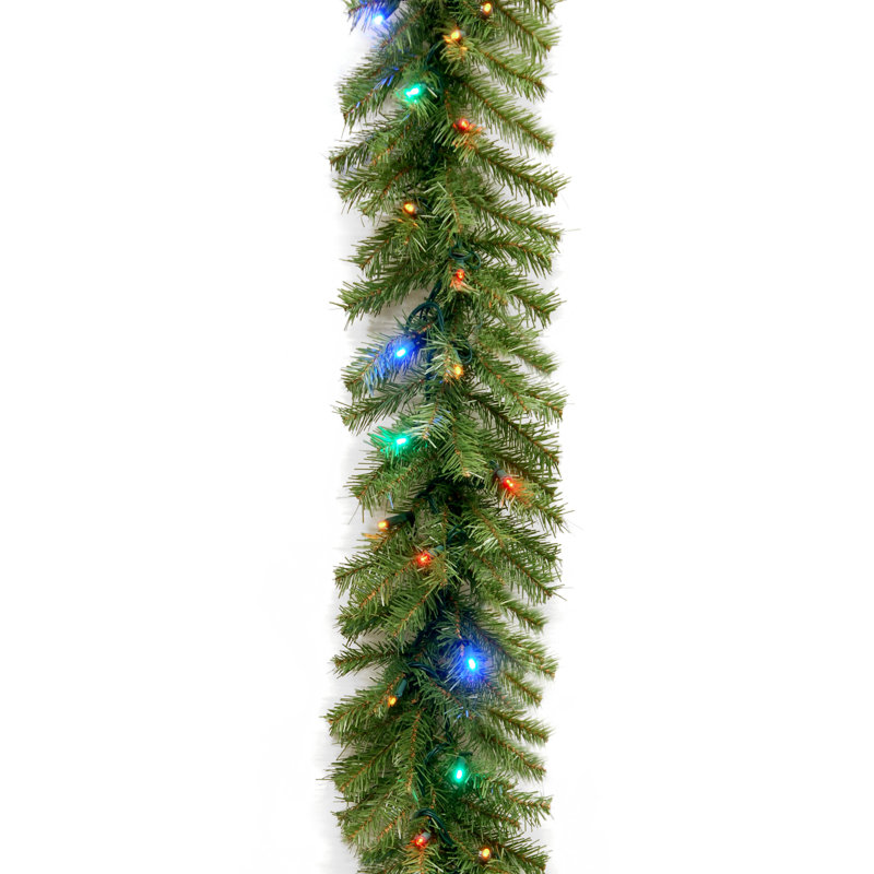 Three Posts Pre Lit Garland With 50 Led Lights Reviews Wayfair