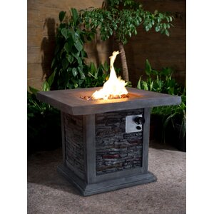 Guanacaste Square MGO Propane Gas Fire Pit