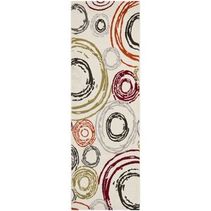 Charis Geometric Ivory Area Rug