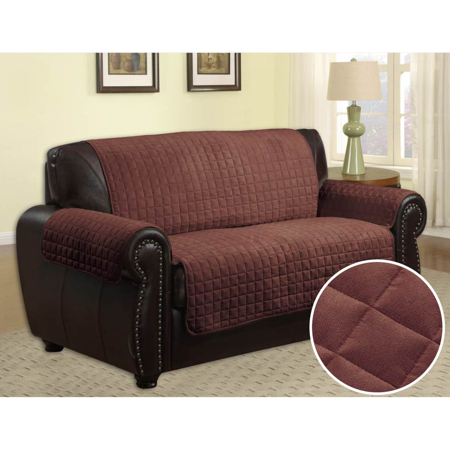 LaCozee Quilted Microfiber Sofa Slipcover & Reviews Wayfair
