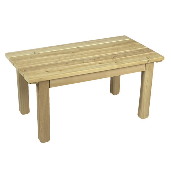 Rustic Cedar Cedar English Garden Table & Reviews Wayfair