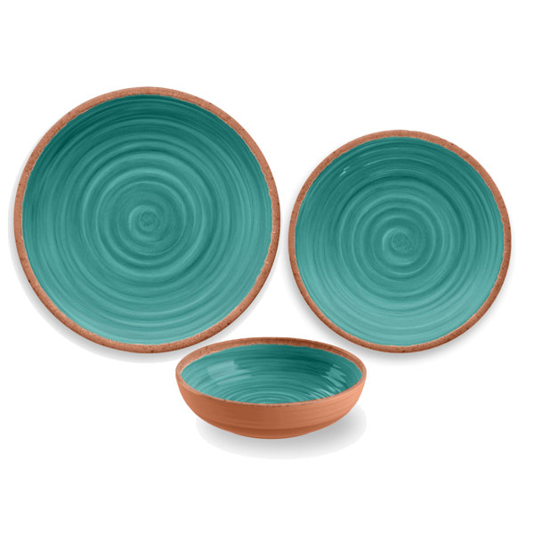 Blue Melamine Dinnerware Sets You'll Love Wayfair