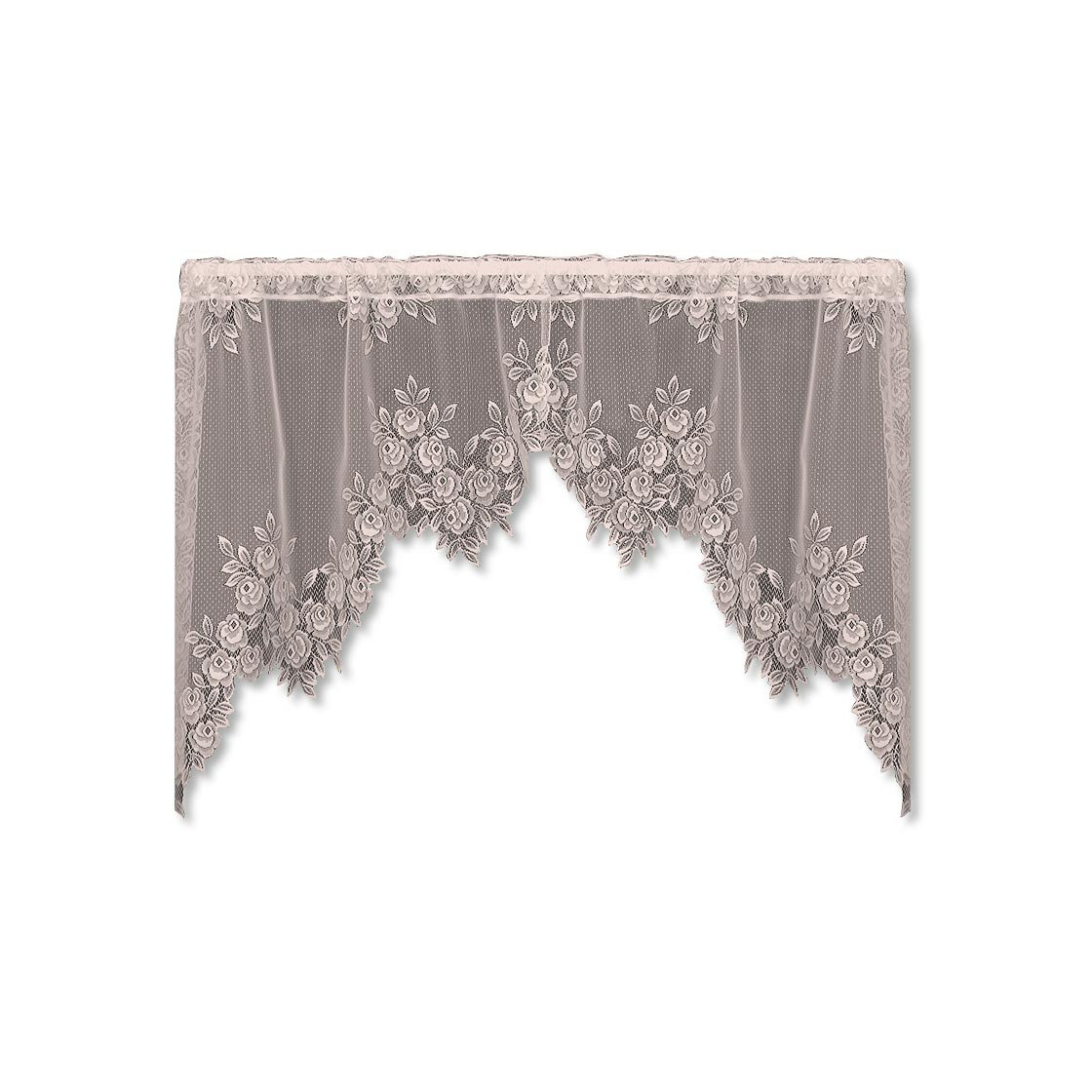 Heritage Lace Tea Rose Swag Tier Curtain & Reviews Wayfair