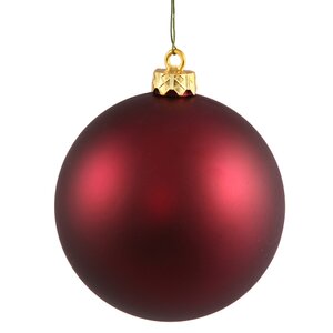 Christmas Ball Ornament with Cap (Set of 4)