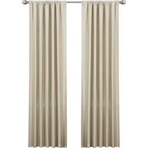 Luis Solid Semi-Sheer Rod Pocket Curtain Panels