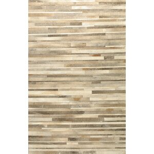 Tuscon Cow Hide Grey Area Rug