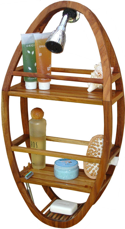 Corner Shower Caddy Teak Corner Shower Caddy Teak