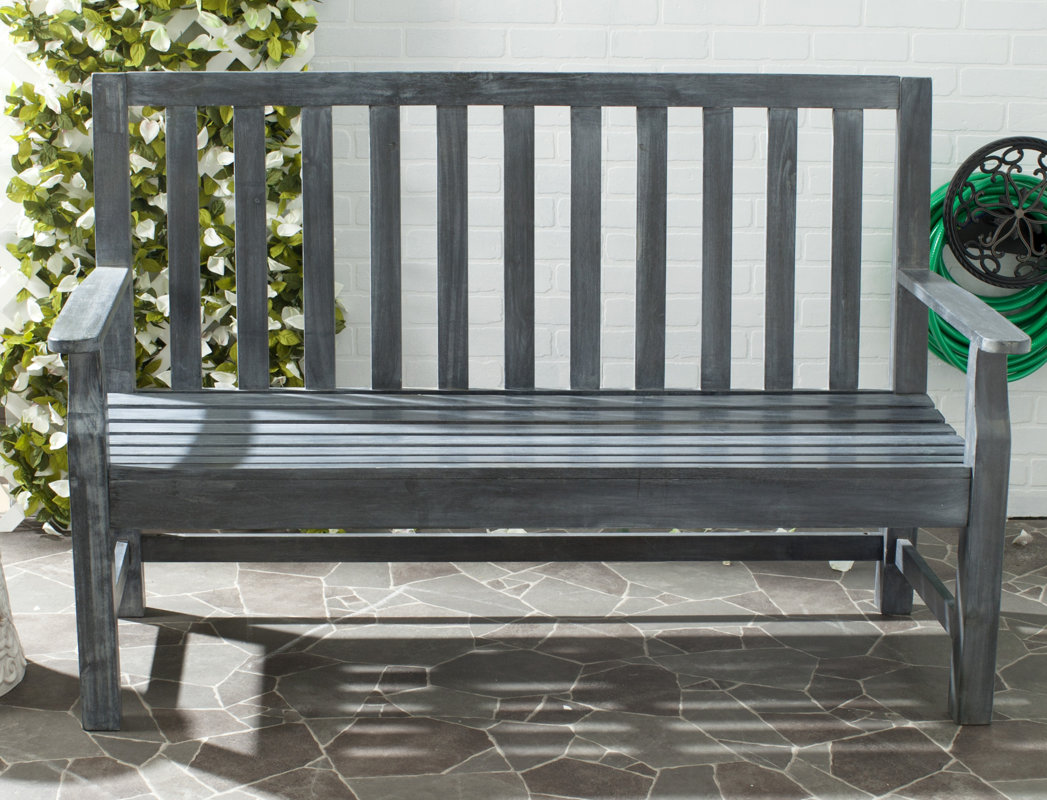 Safavieh Indaka Acacia Wood Garden Bench & Reviews Wayfair