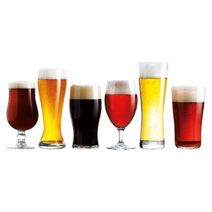 Egidio 6 Piece Beer Glass Set