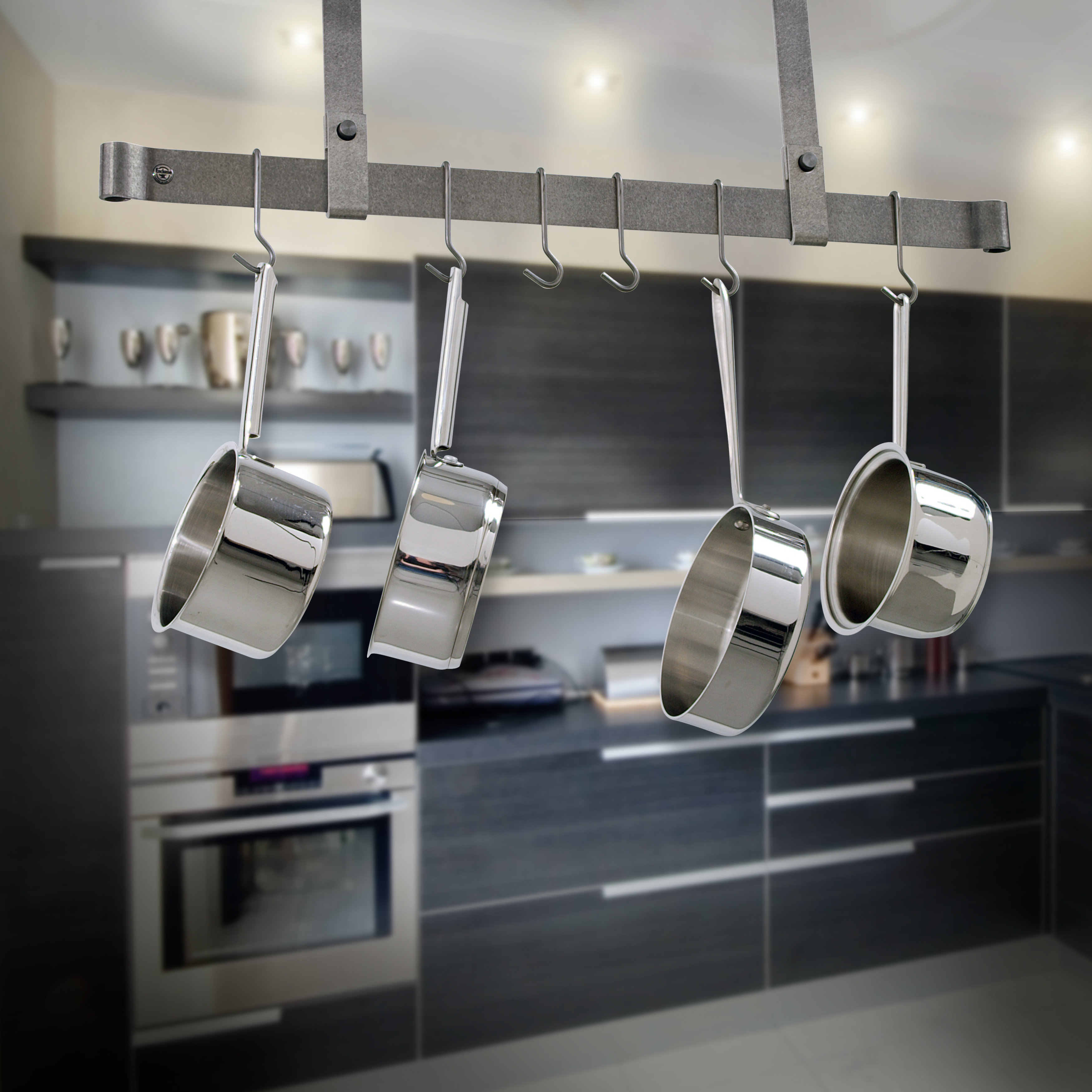 Enclume Usa Handcrafted Gourmet Ceiling Bar Pot Rack Adjule Enclume Usa Handcrafted Gourmet Ceiling Bar Pot Rack Adjule Wayfair