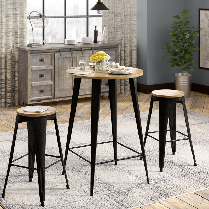 Williston Forge Nickolas 3 Piece Pub Table Set & Reviews | Wayfair Williston Forge Nickolas 3 Piece Pub Table Set & Reviews | Wayfair