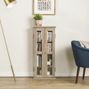 Double Doors Wood Multimedia Cabinet b..