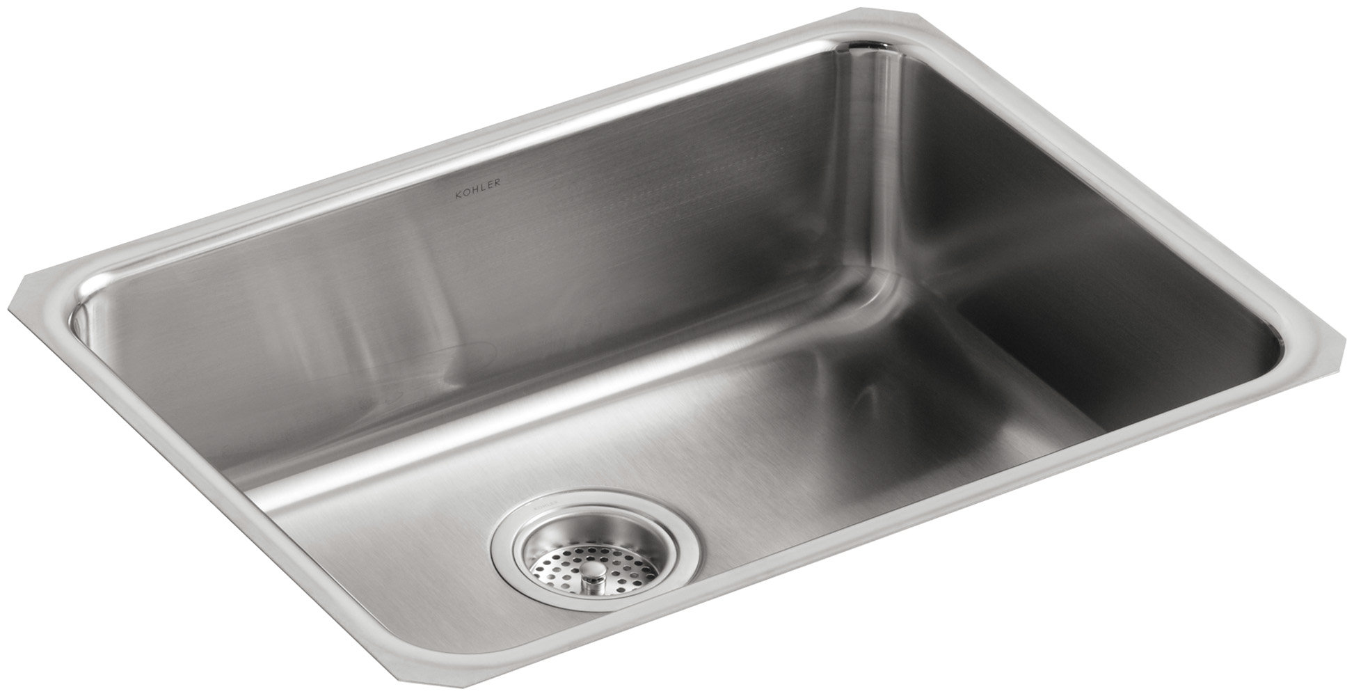 K 3332 Na Kohler Undertone 23 L X 17 1 2 W 7 5 8 Extra Large K 3332 Na Kohler Undertone 23 L X 17 1 2 W 7 5 8 Extra Large Squared Under Mount Single Bowl Kitchen Sink Wayfair