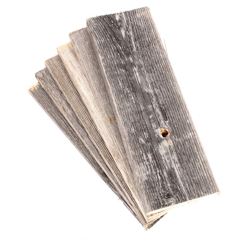 BarnwoodUSA 12" Reclaimed Solid Wood Wall Paneling in Gray
