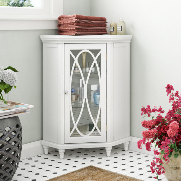 Corner Bathroom Floor Cabinet Wayfair