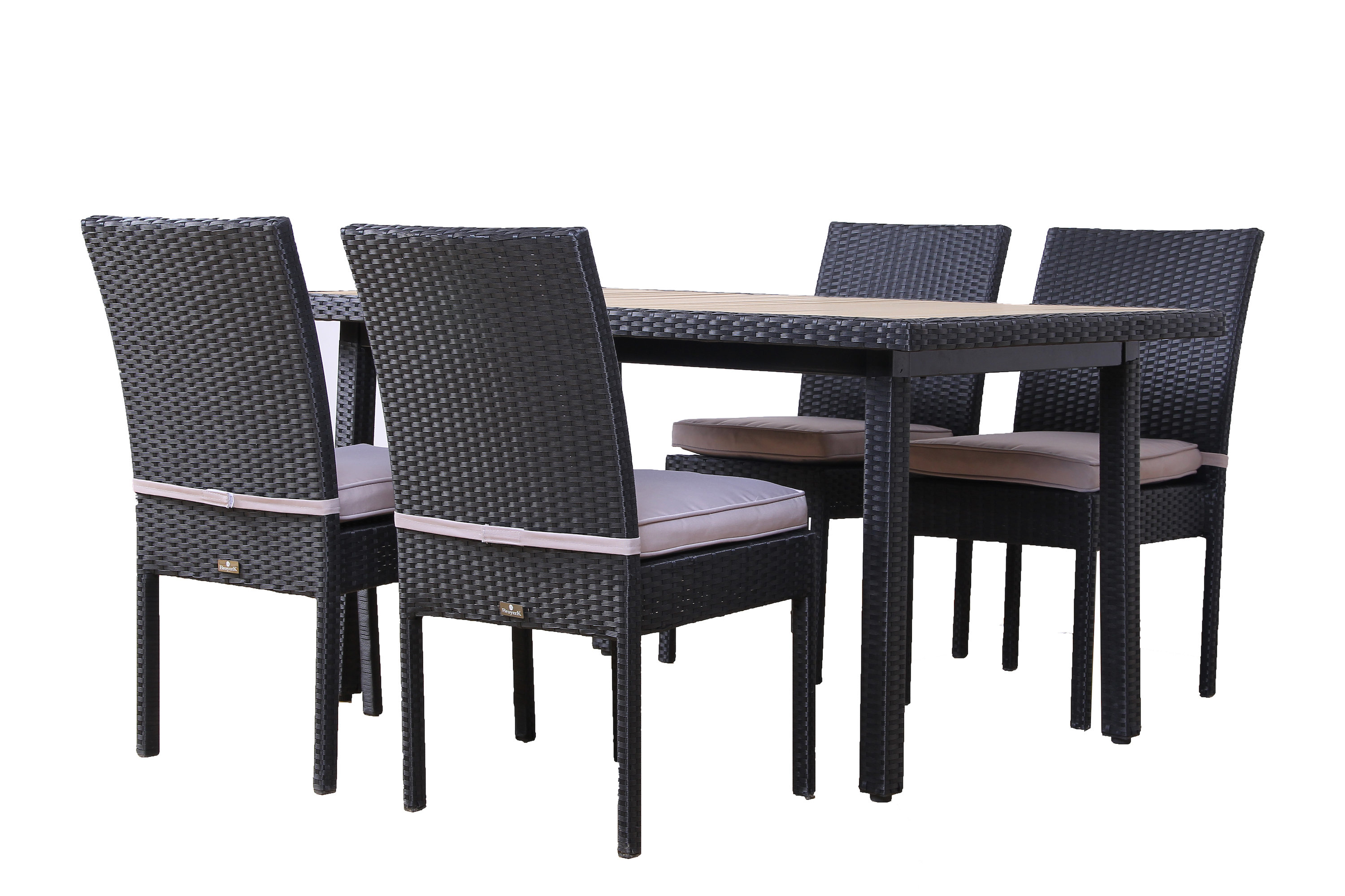 Milone 5 Piece Outdoor Dining Set With Cushions