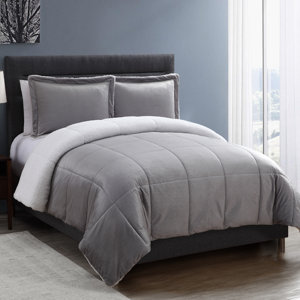 Geneva Micro Mink Sherpa Comforter Set