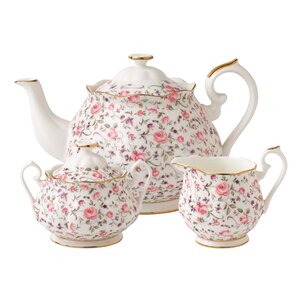 Rose Confetti 3 Piece Teapot Set