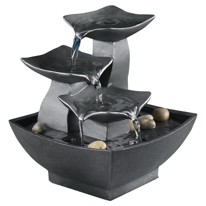 Jeco Inc. Resin/Acrylic Leaves Tabletop Fountain & Reviews Wayfair