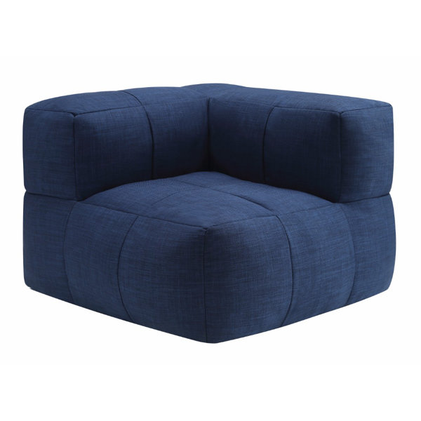 Laude Run Comfortable Fabric And Foam Corner Bean Bag Chair Wayfair