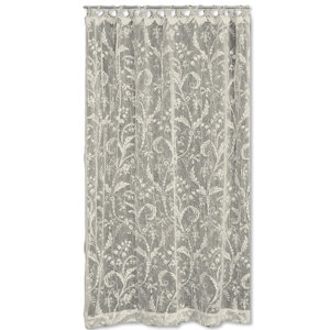 Coventry Nature/Floral Semi-Sheer Rod Pocket Single Curtain Panel