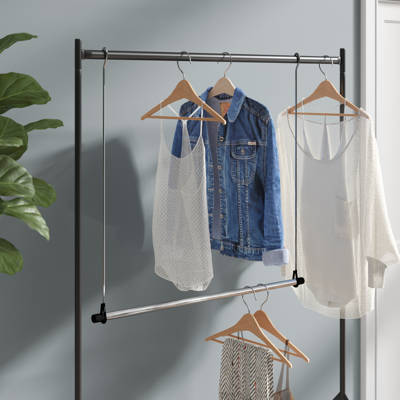 Trinity Ecostorage 41 W Mobile Garment Rack Reviews Wayfair Cascio Hang Closet Rod Hanging Organizer