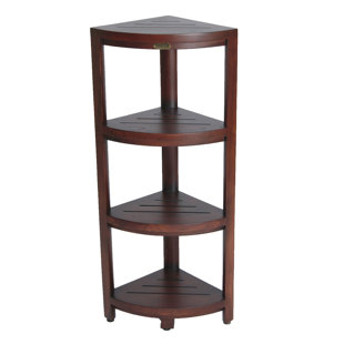 Teak Bathroom Shelf Wayfair Oasis 4 Tier Teak 12 W X 38 H Bathroom Shelf