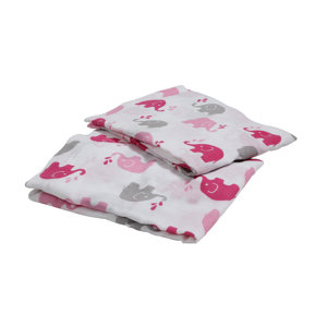 Elephants Muslin Fitted Crib Sheets (Set of 2)