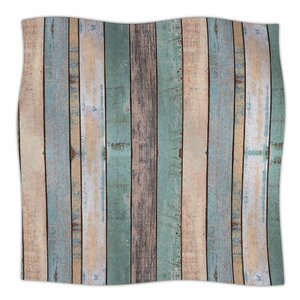 Susan Sanders Beach Wood Photography Fleece Throw