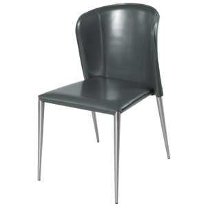 Devin Genuine Leather Upholstered Dini..