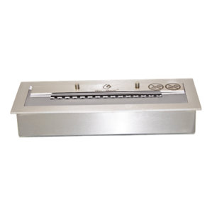Bloc Adjustable Ventless Burner Ethanol Fireplace Insert with Box by Bio-Blaze
