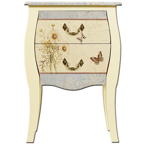 Nachttisch Summer Meadow mit 2 Schubladen von Ca..