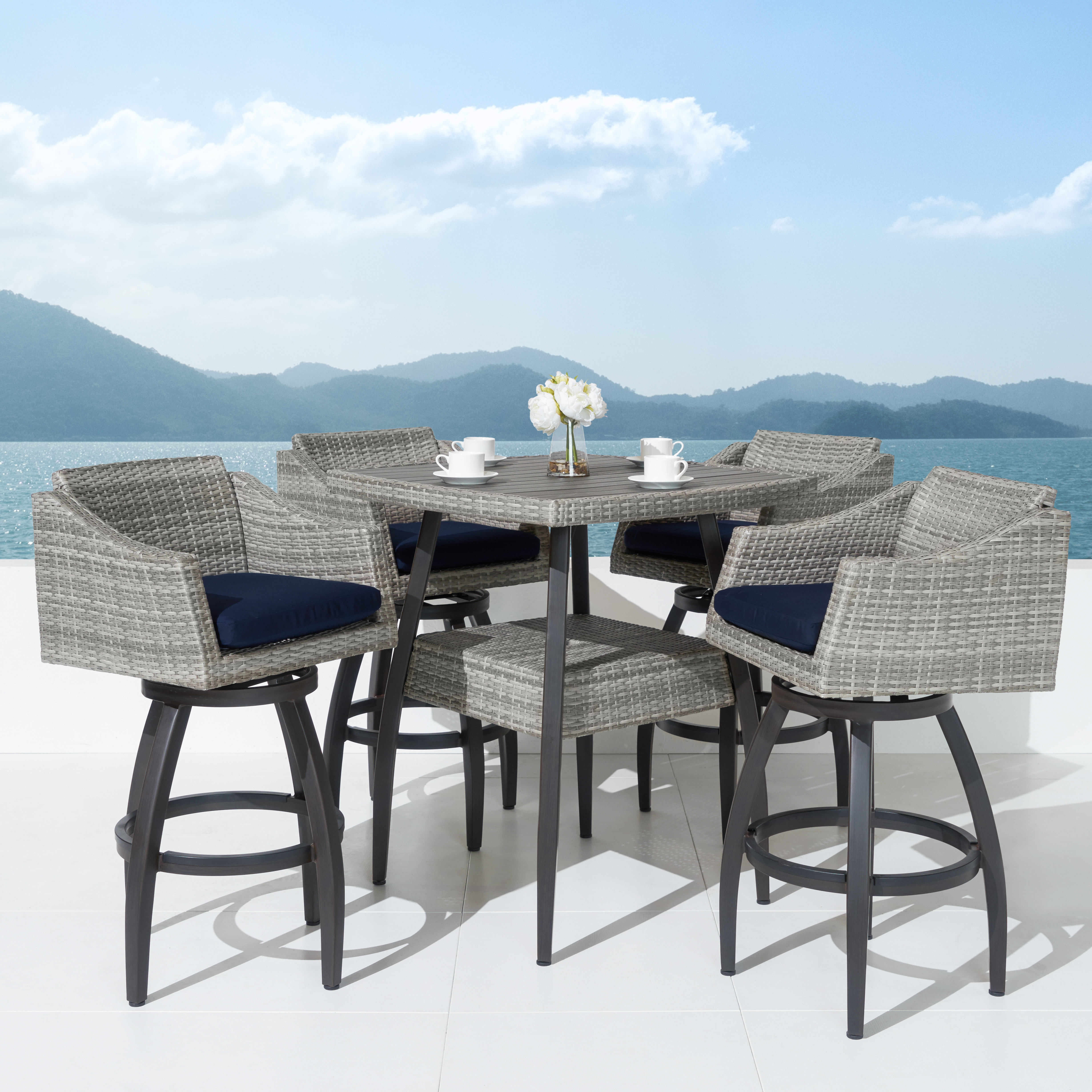 Wade Logan Castelli 5 Piece Bar Height Dining Set & Reviews | Wayfair Wade Logan Castelli 5 Piece Bar Height Dining Set & Reviews | Wayfair