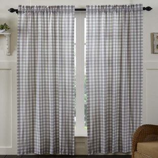 Large Buffalo Check Curtains Wayfair