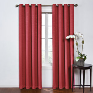 Taj Solid Blackout Thermal Grommet Single Curtain Panel